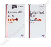 Софосбувир 400мг + Даклатасвир 60мг (SOFOVIR+ DACLAHEP)